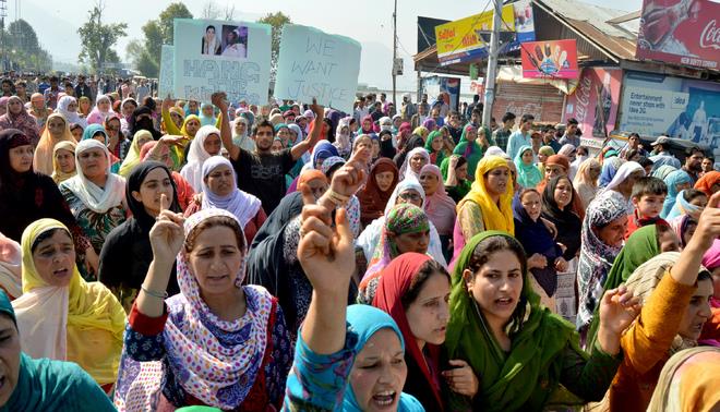 Woman’s murder sparks protests in Baramulla
